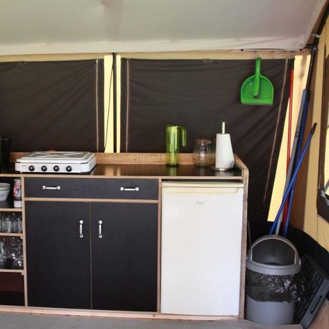 TENTE TOILE ET BOIS 6 personnes - Tente safari, 6 personnes