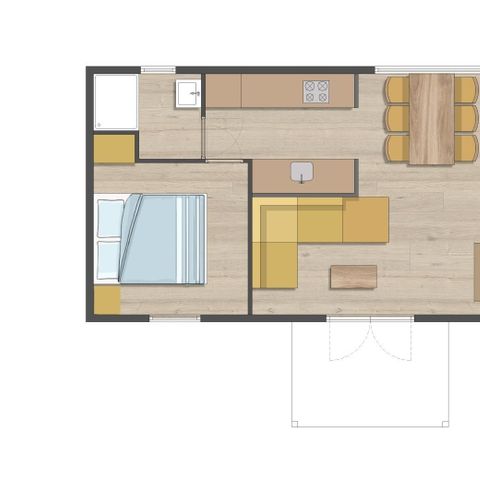 BUNGALOW 18 personnes - Family Square 18 (3x Charlies Dune House)