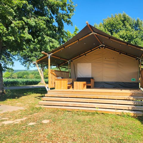 Tente en toile et en bois 6 personnes