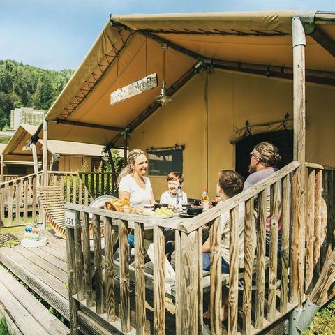 Tente en toile et en bois 6 personnes