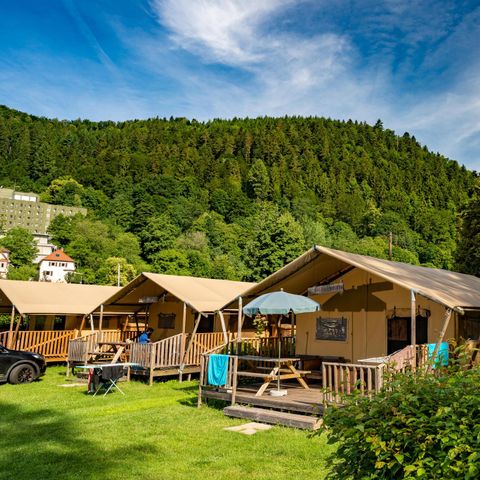 Tente en toile et en bois 5 personnes