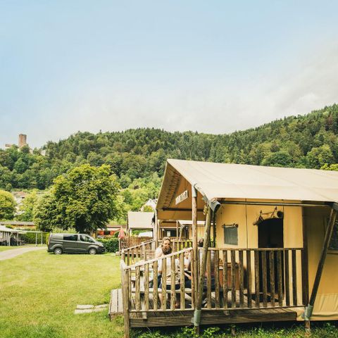 Tente en toile et en bois 5 personnes
