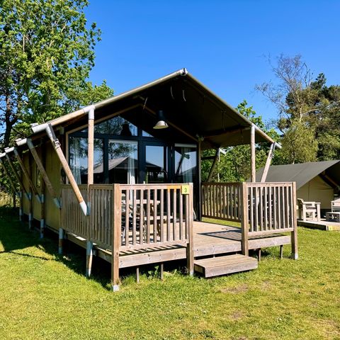 Tente en toile et en bois 4 personnes - Lodge