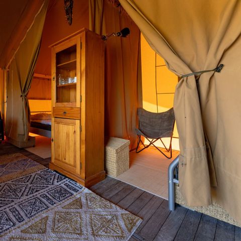 Tente en toile et en bois 4 personnes