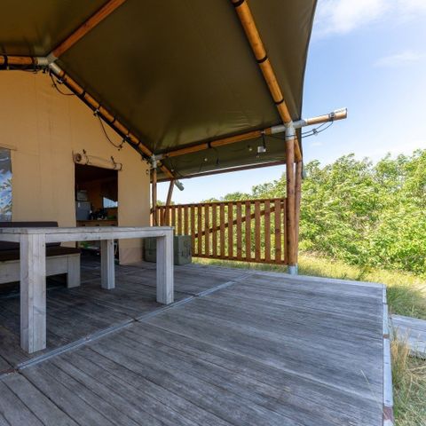 Tente en toile et en bois 4 personnes