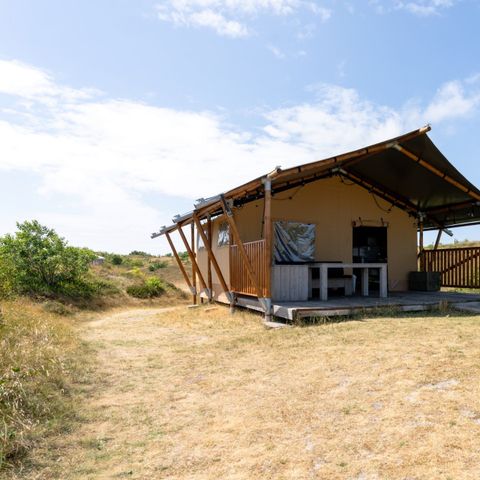 Tente en toile et en bois 4 personnes
