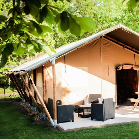 Tente en toile et en bois 5 personnes
