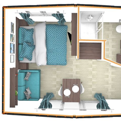 Mobilhome 2 personnes - Petite maison