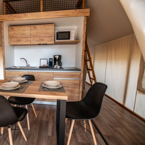 TENTE 4 personnes - Tente safari à deux chambres (2+2)