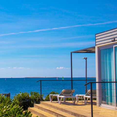 Mobilhome 5 personnes - Camping Villa première ligne à la mer