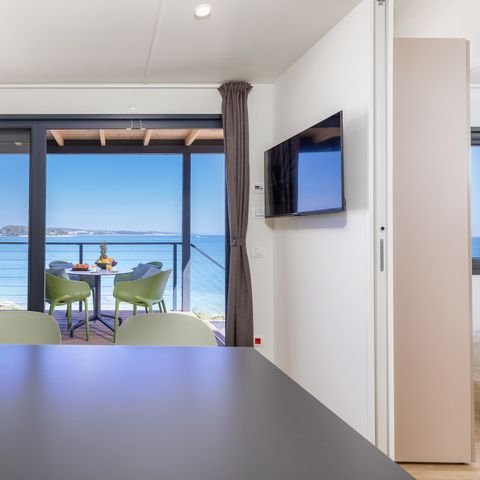 Mobilhome 5 personnes - Camping Home première ligne à la mer