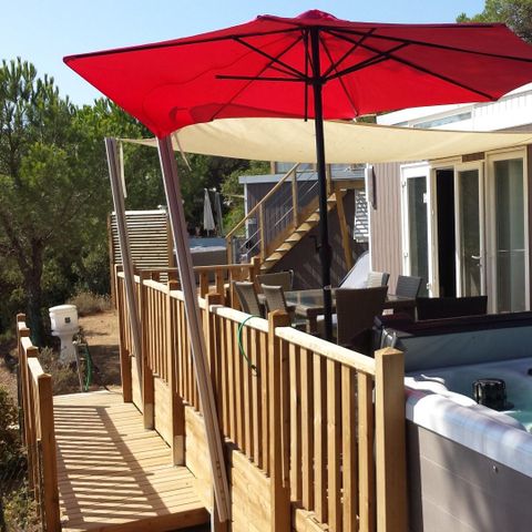 Mobilhome 4 personnes - Ramatuelle - VIP Cap Deseo - 34 m²- - Vue Mer et Jacuzzi