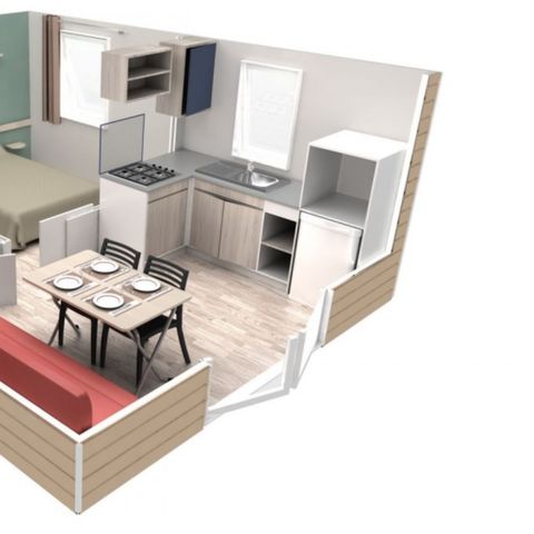 Mobilhome 2 personnes - Agay - EVO 20m² Confort / climatisée Vue Mer