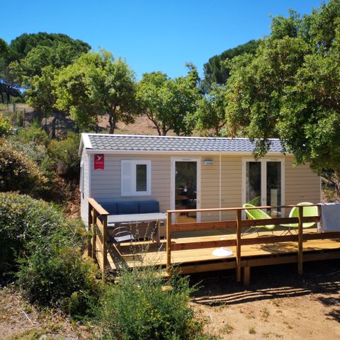 Mobilhome 6 personnes - Estérel - VIP Confort - EVO 29m² -Vue Mer / Jacuzzi