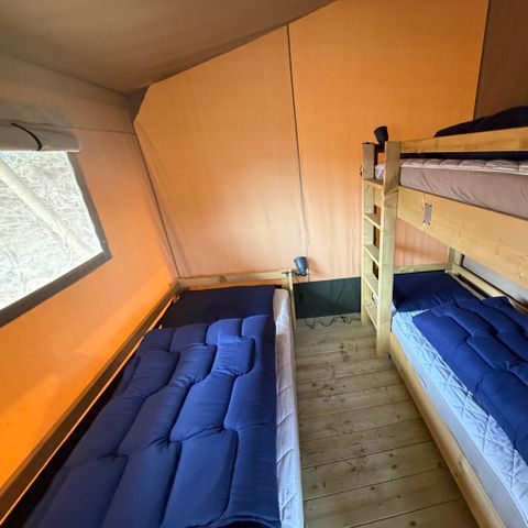 Tente en toile et en bois 5 personnes