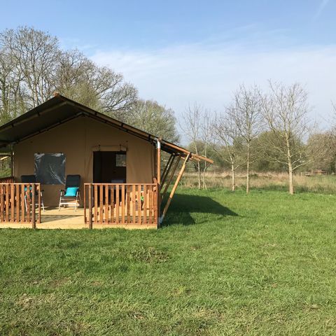 Tente en toile et en bois 6 personnes