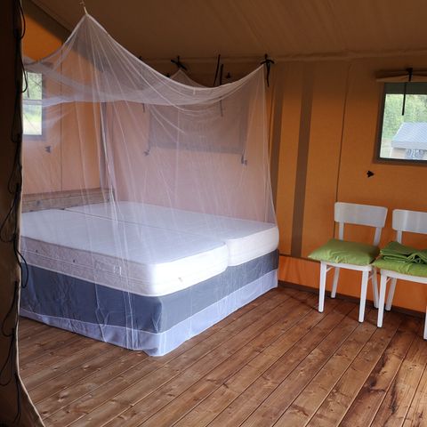 Tente en toile et en bois 4 personnes