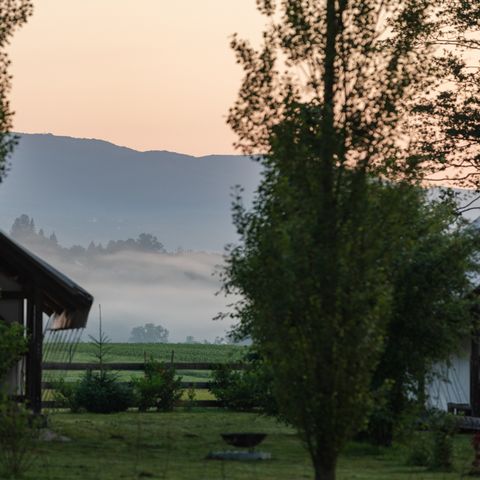 TENTE TOILE ET BOIS 5 personnes - Glamping avec salle de bain, Amber 40 m2