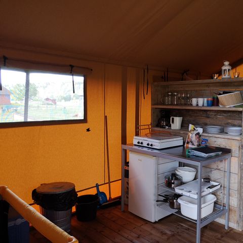 Tente en toile et en bois 4 personnes
