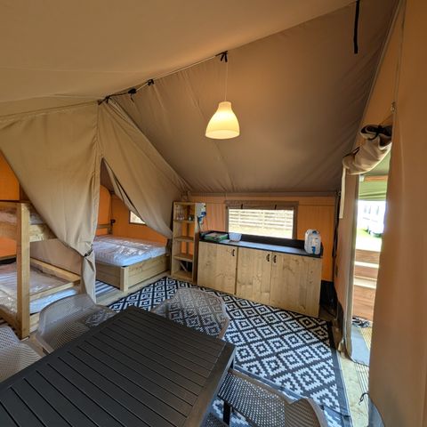Tente en toile et en bois 5 personnes