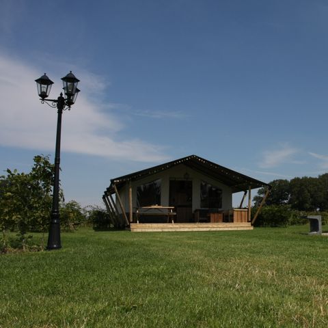 Tente en toile et en bois 6 personnes