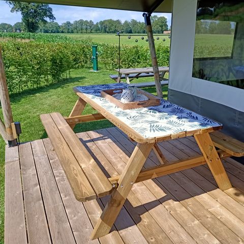Tente en toile et en bois 6 personnes