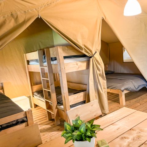TENTE TOILE ET BOIS 5 personnes