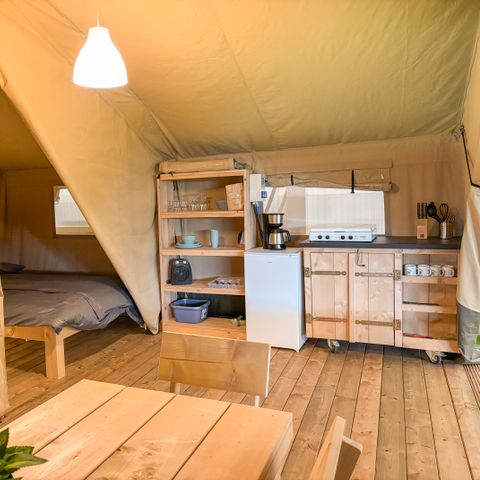 Tente en toile et en bois 5 personnes
