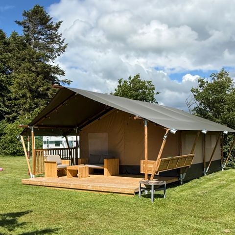 Tente en toile et en bois 5 personnes