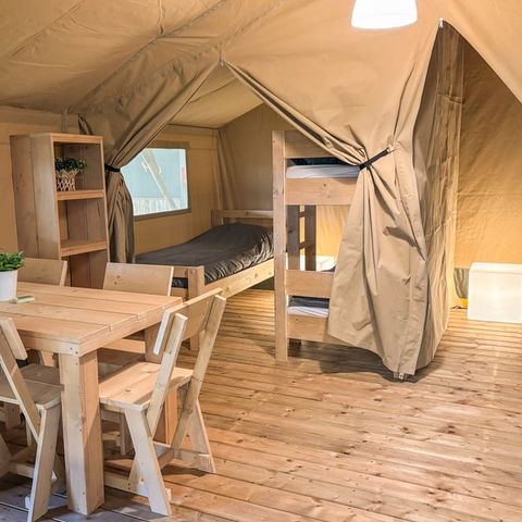 TENTE TOILE ET BOIS 5 personnes