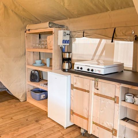Tente en toile et en bois 5 personnes