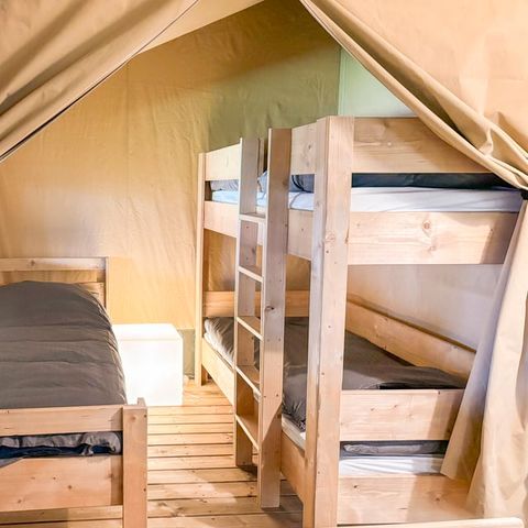 Tente en toile et en bois 5 personnes