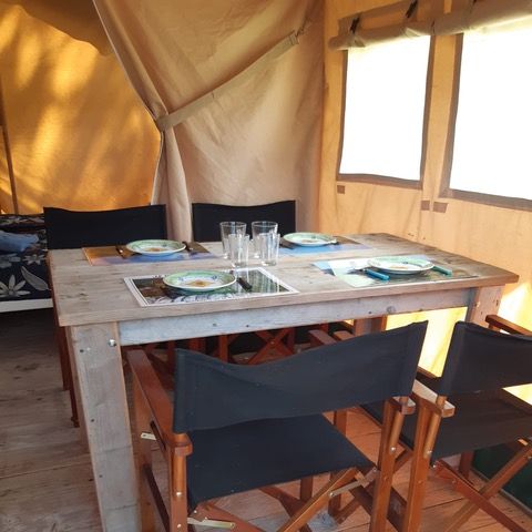 TENTE TOILE ET BOIS 4 personnes