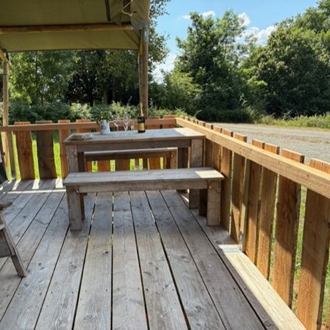 Tente en toile et en bois 4 personnes