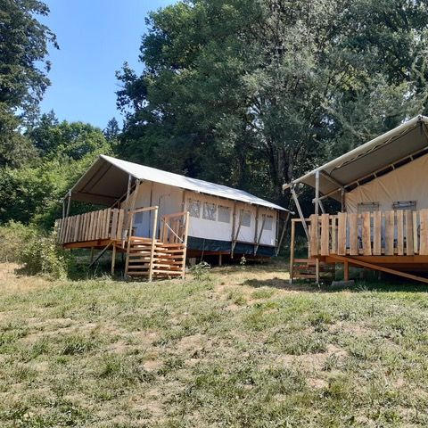Tente en toile et en bois 4 personnes