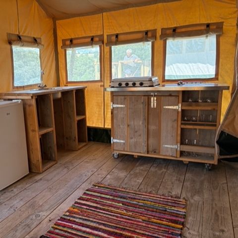 Tente en toile et en bois 4 personnes