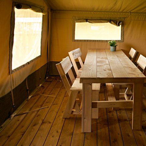 Tente en toile et en bois 4 personnes