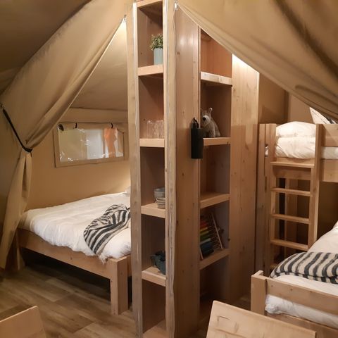 TENTE TOILE ET BOIS 5 personnes