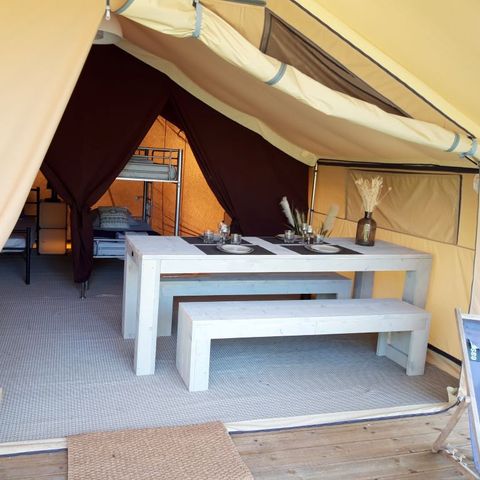 TENTE TOILE ET BOIS 4 personnes