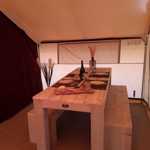 TENTE TOILE ET BOIS 4 personnes