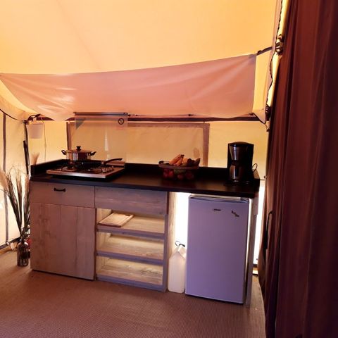 Tente en toile et en bois 4 personnes