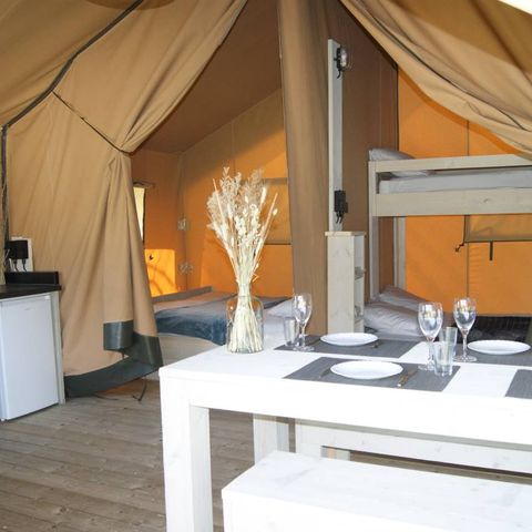 TENTE TOILE ET BOIS 5 personnes