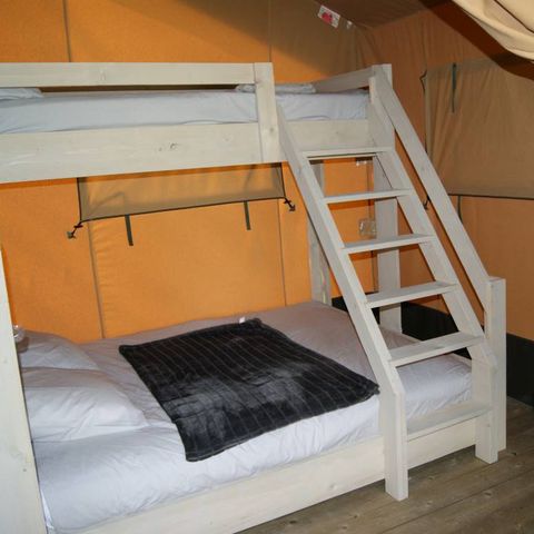 Tente en toile et en bois 5 personnes