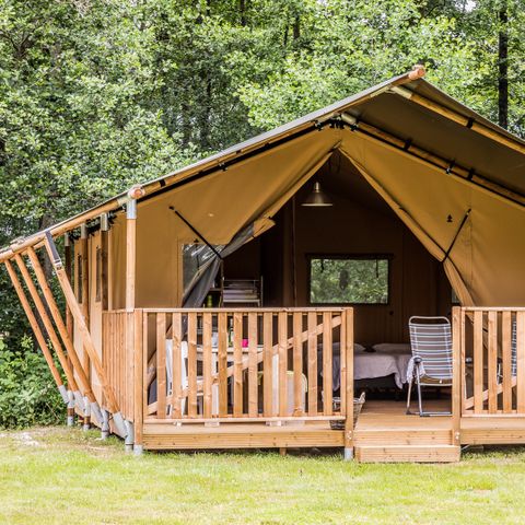 Tente en toile et en bois 6 personnes