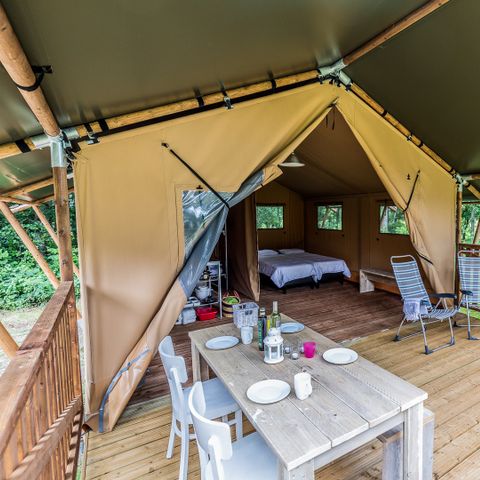 TENTE TOILE ET BOIS 6 personnes