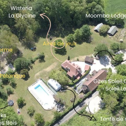 TENTE TOILE ET BOIS 5 personnes - Lodge de luxe avec sanitaires