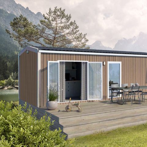 BUNGALOW 4 personnes - Mobil home Premium - 2 chambres - terrasse semi-couverte vue mer