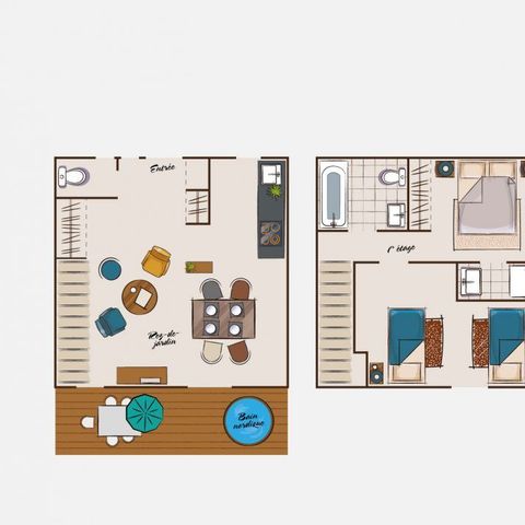CHALET 6 personnes - Chalet cosy avec bain nordique
