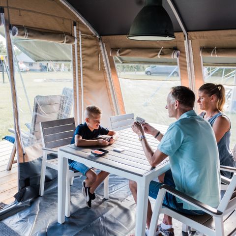 TENTE TOILE ET BOIS 4 personnes - Tente de glamping