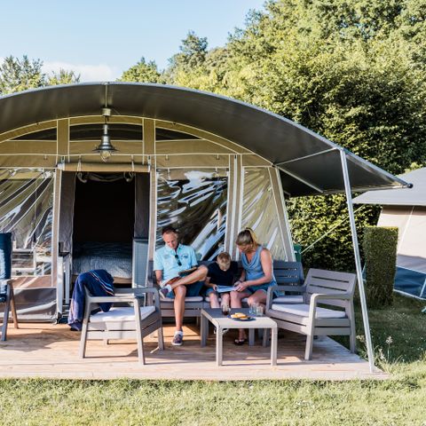 TENTE TOILE ET BOIS 4 personnes - Tente de glamping